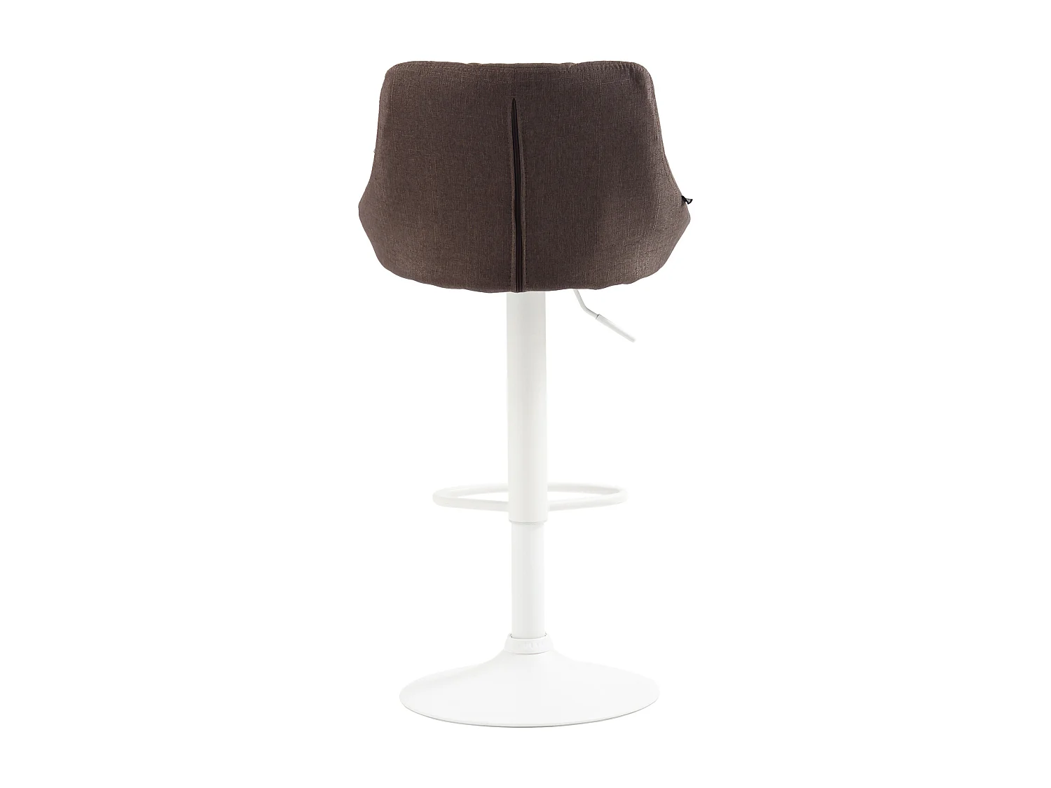 Tabouret de bar - Tissu & Blanc - Taupe - Lazio