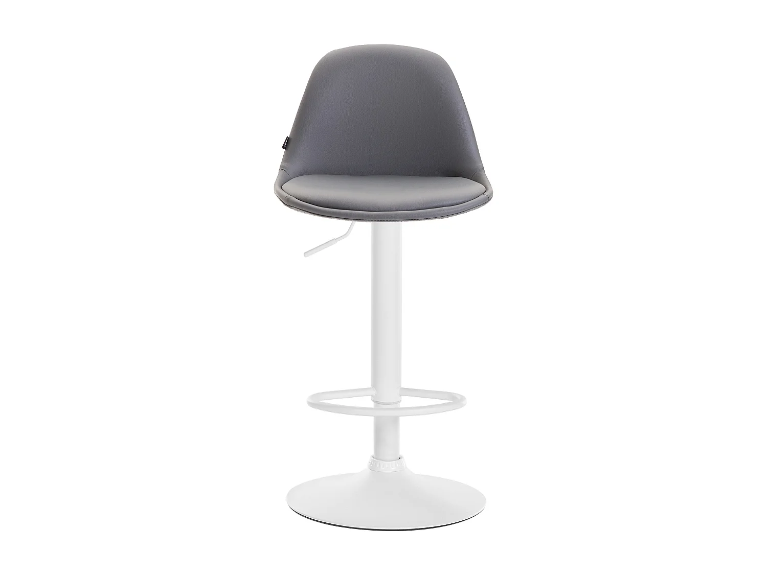 Tabouret de bar - Similicuir & Métal - Gris - Kiel