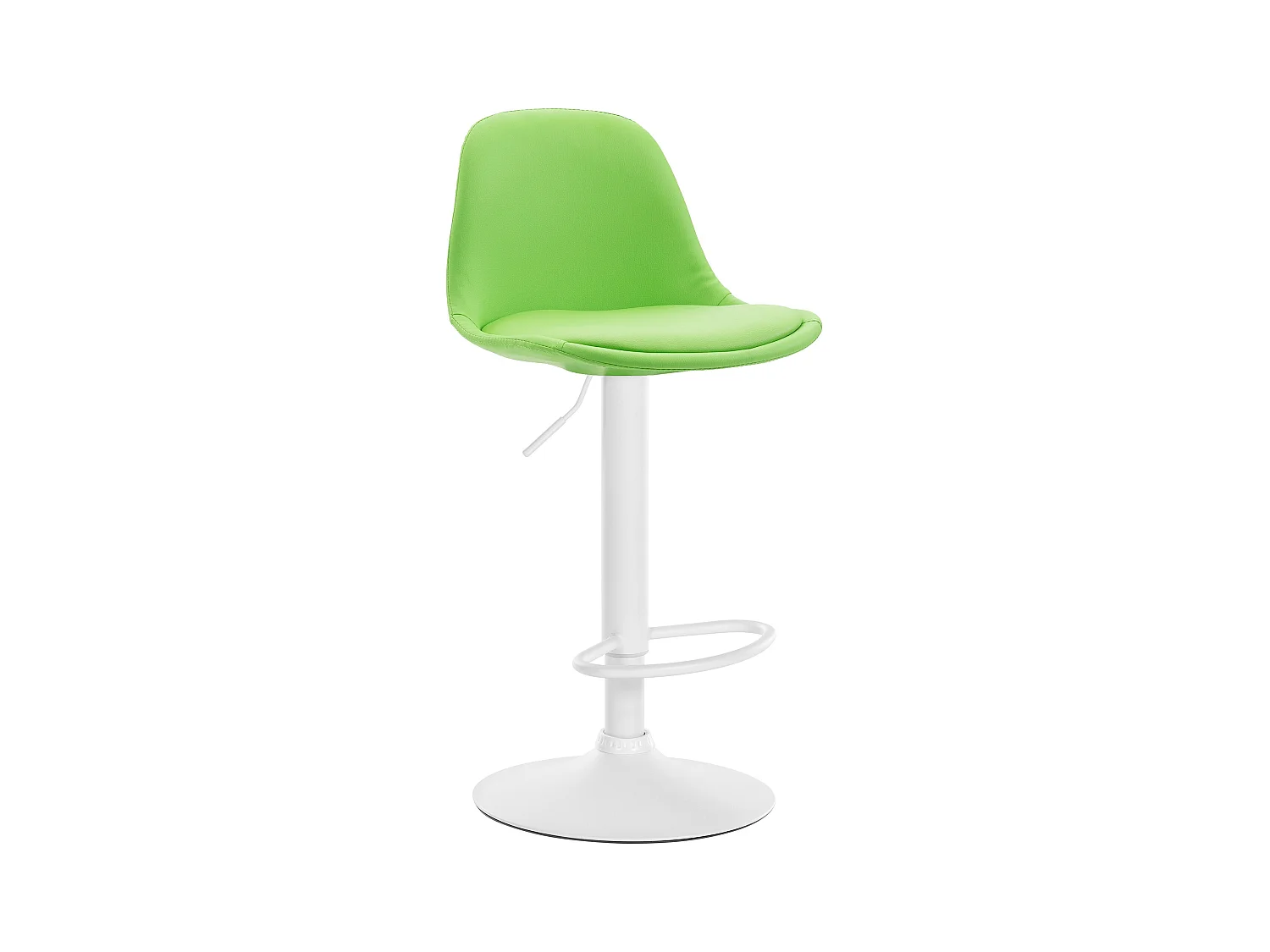 Tabouret de bar - Similicuir & Métal - Vert - Kiel
