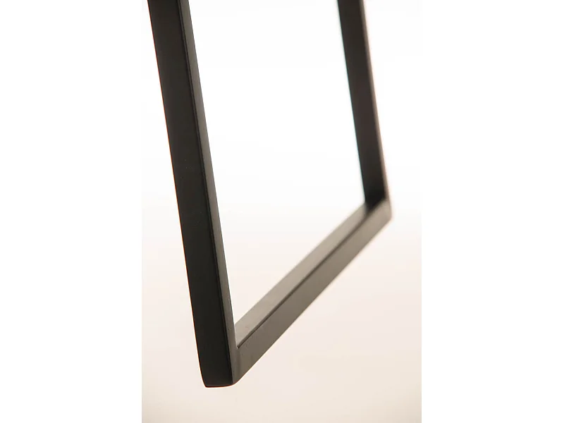 Tabouret de bar - Similicuir & Métal noir mat - Bleu - Lameng B78