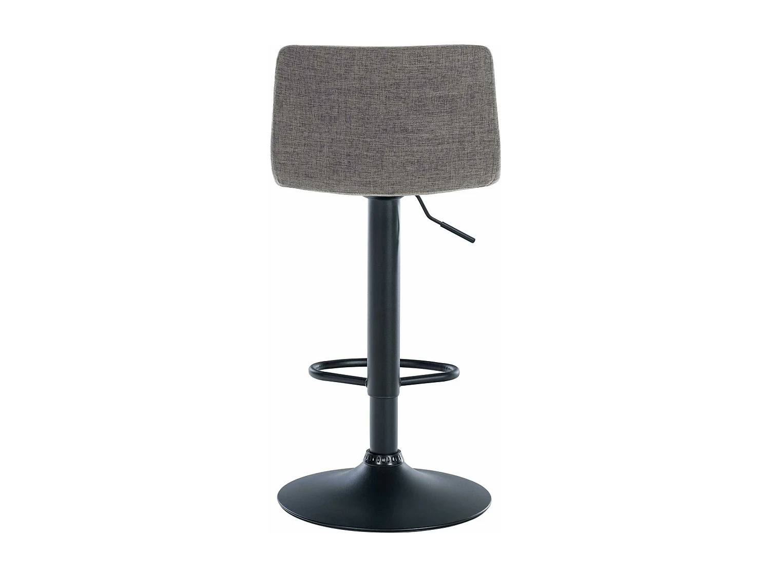 Lot de 2  Tabouret de bar - Tissu & Métal - Gris clair - Branford