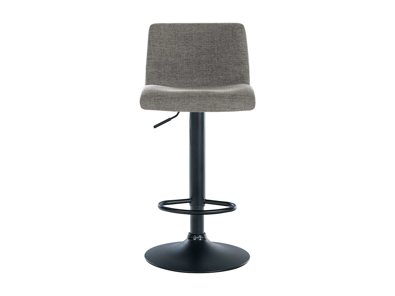 Lot de 2  Tabouret de bar - Tissu & Métal - Gris clair - Branford