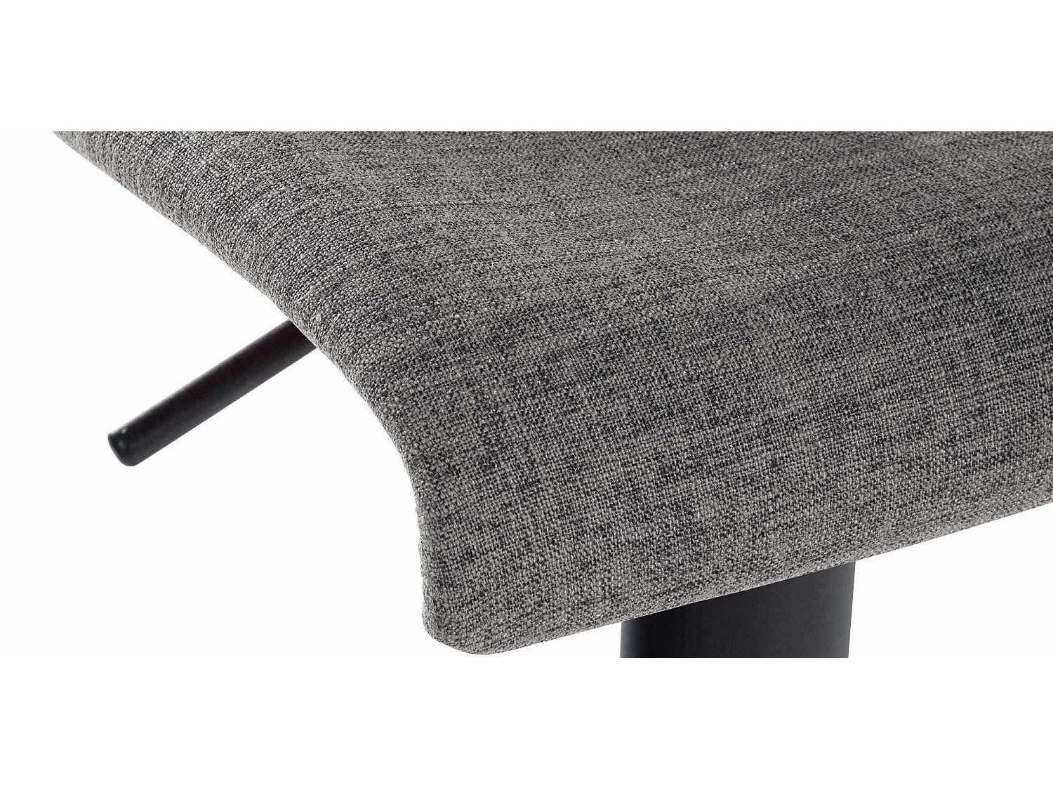 Lot de 2  Tabouret de bar - Tissu & Métal - Gris clair - Branford