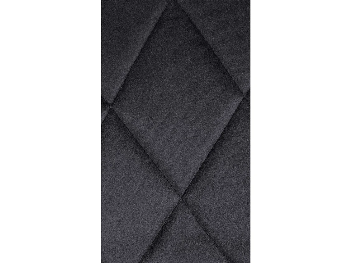 Tabouret de bar - Tissu & Blanc - Gris foncé - Lazio