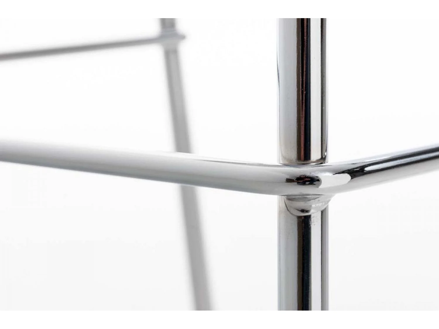 Tabouret de bar - Plastique & Chrome - Rouge - Hoover