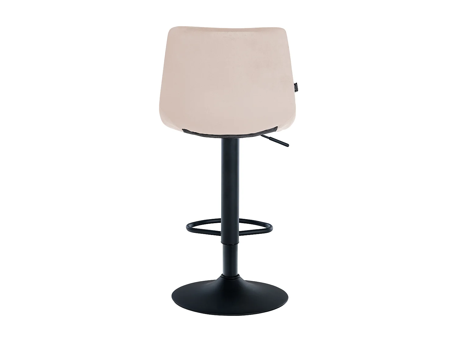 Tabouret de bar - Velours & Métal - Beige - Jerry