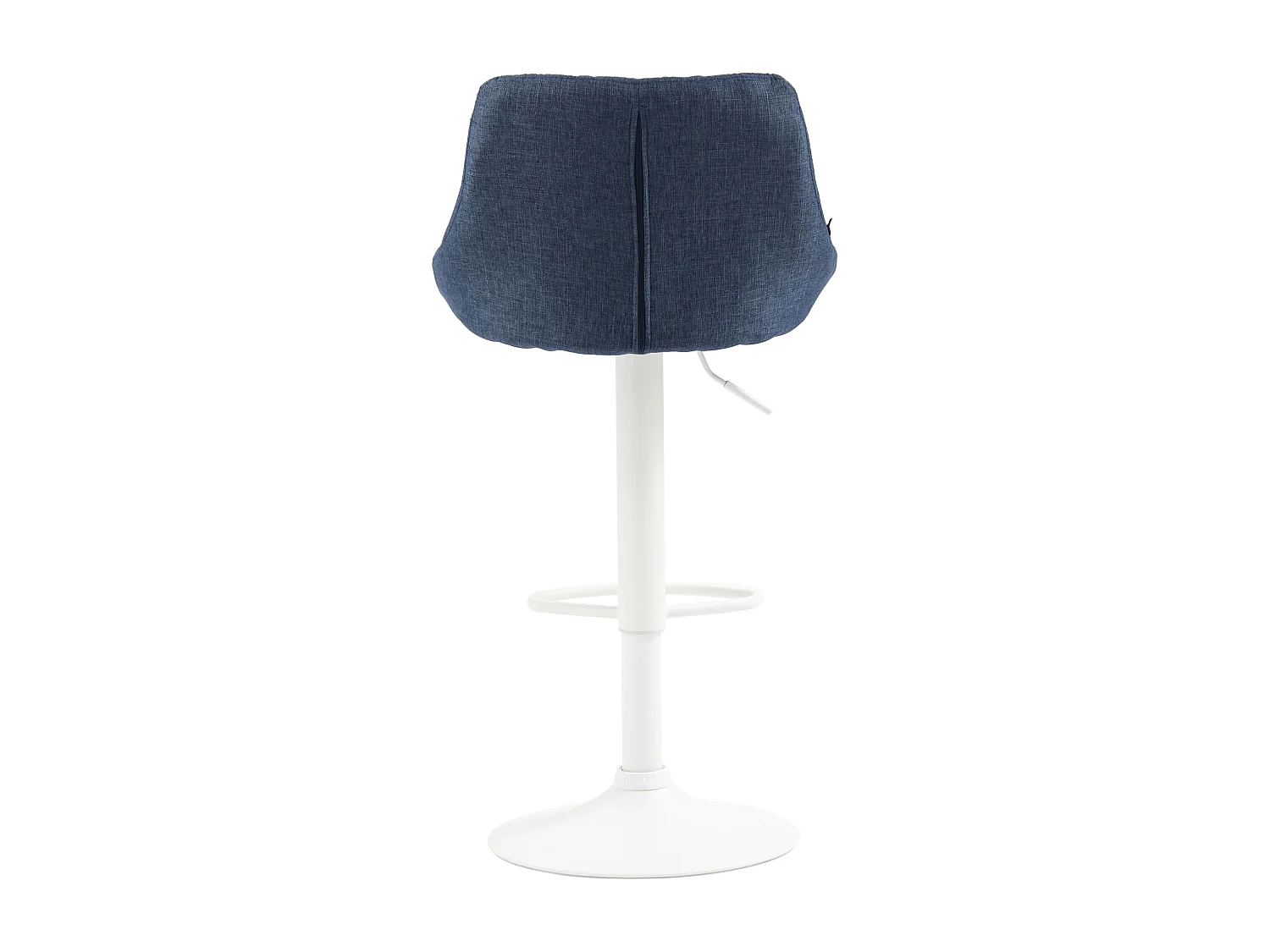 Tabouret de bar - Tissu & Blanc - Bleu - Lazio