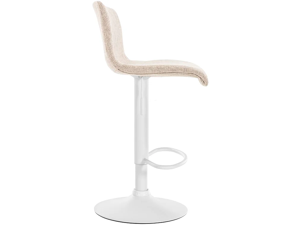 Tabouret de bar - Tissu - Crème - Hoover