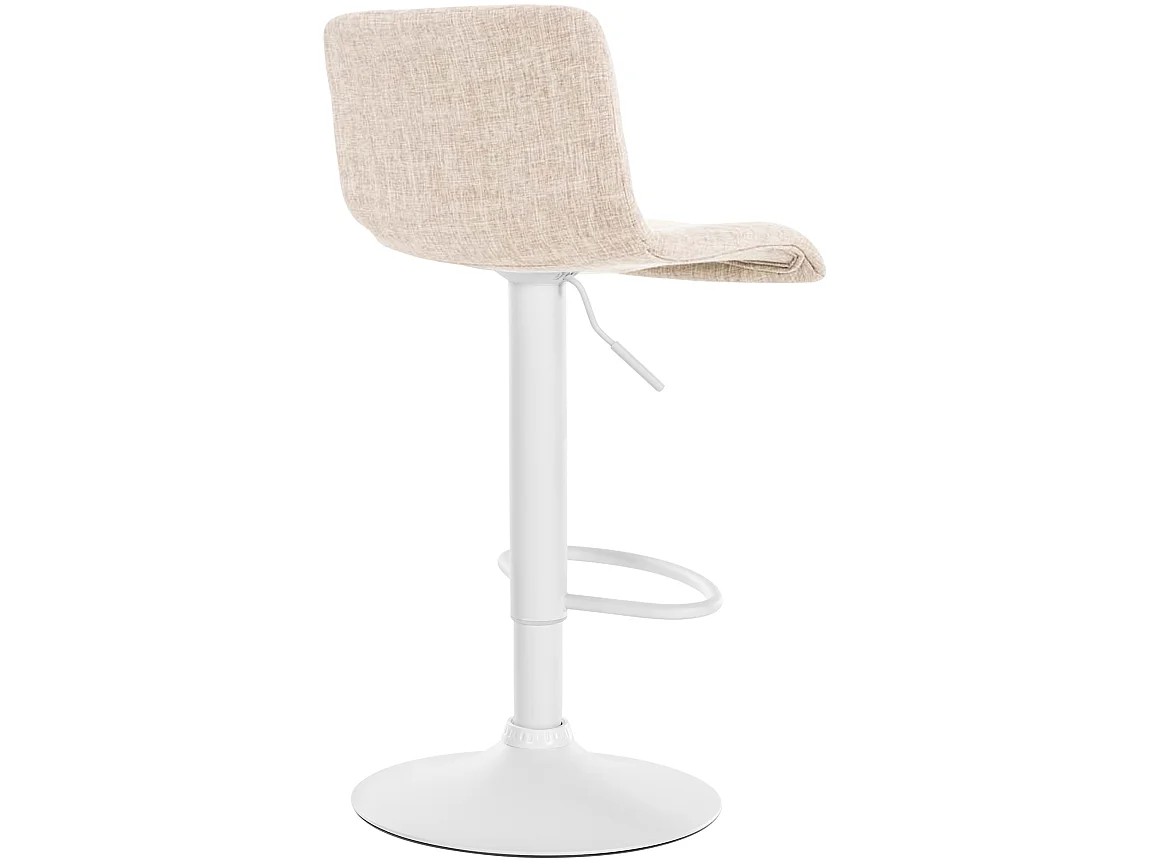 Tabouret de bar - Tissu - Crème - Hoover