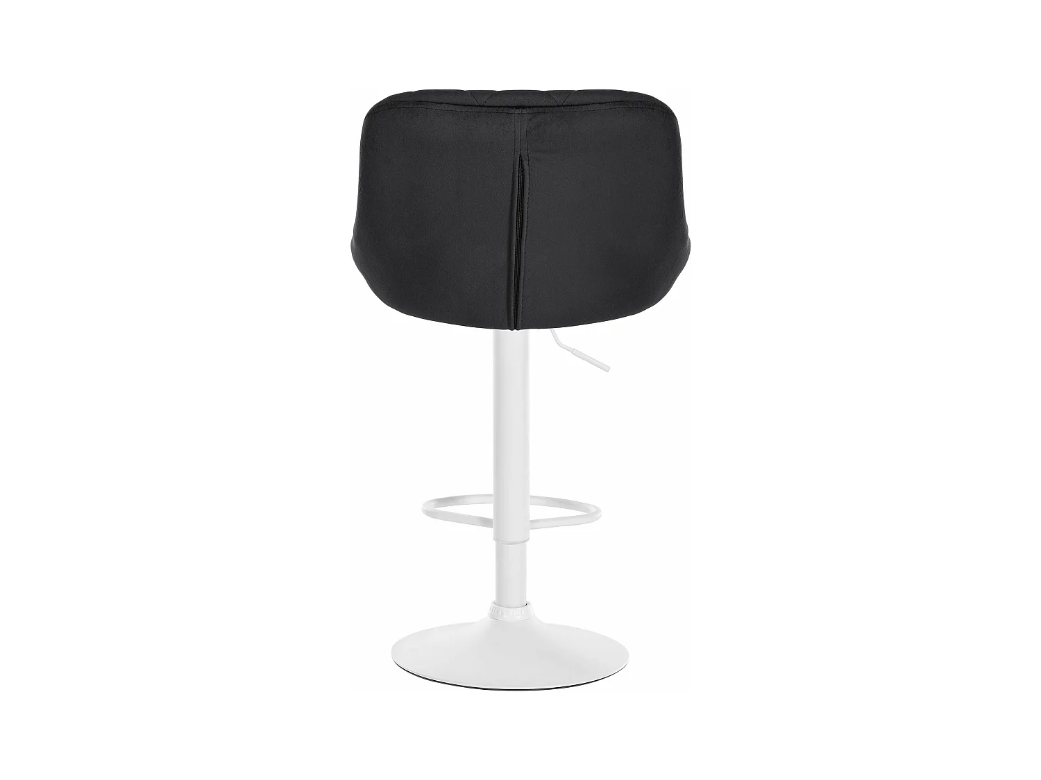 Lot de 2  Tabouret de bar - Velours & Métal - Noir - Lazio