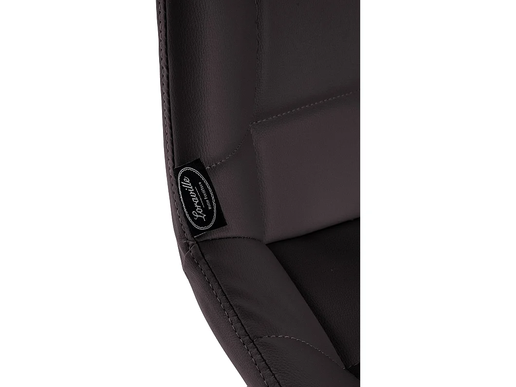 Tabouret de bar - Similicuir & Métal - Marron - Weston