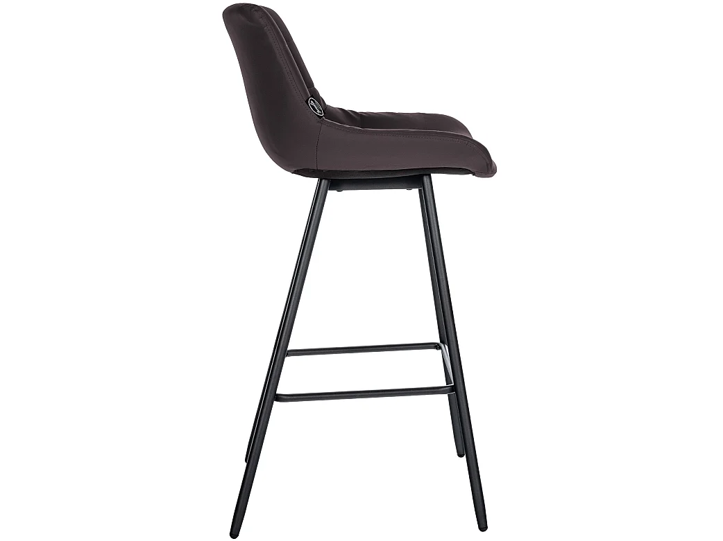Tabouret de bar - Similicuir - Marron - Weston
