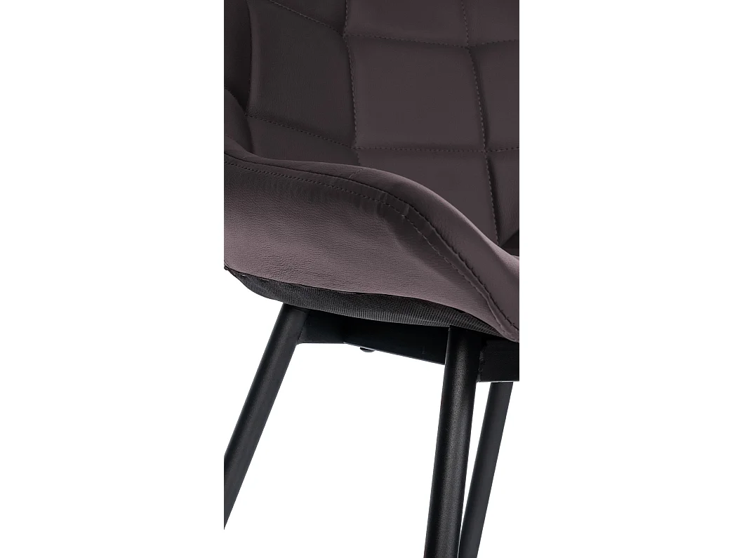 Tabouret de bar - Similicuir - Marron - Weston