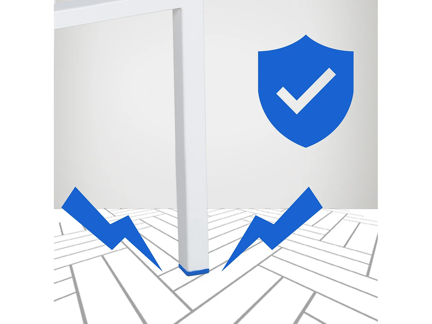 Barhocker - Samt & weiß - grau - Damaso