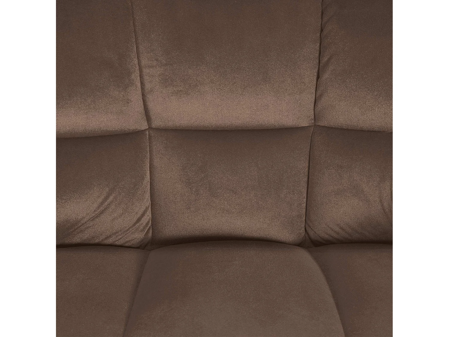 Tabouret de bar - Velours & Acier inoxydable - Marron - Damaso