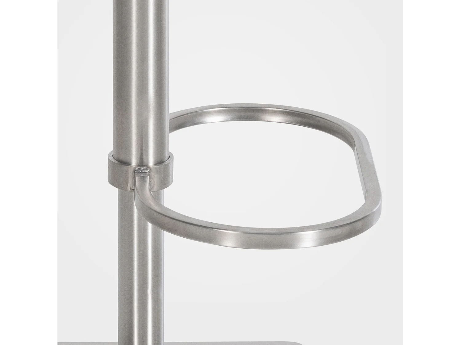 Tabouret de bar - Velours & Acier inoxydable - Marron - Damaso