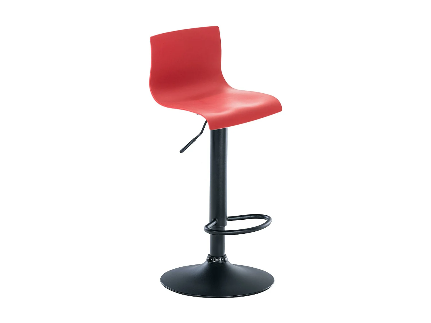 Tabouret de bar - Plastique - Rouge - Hoover