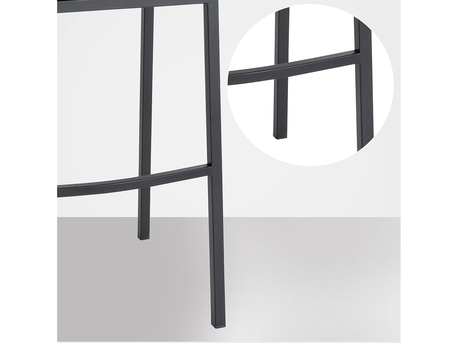 Tabouret de bar - Velours & Noir - Vert - Damaso