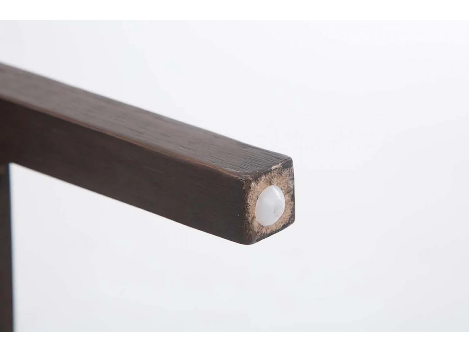 Tabouret de bar - Tissu & Bois - Crème - Louise