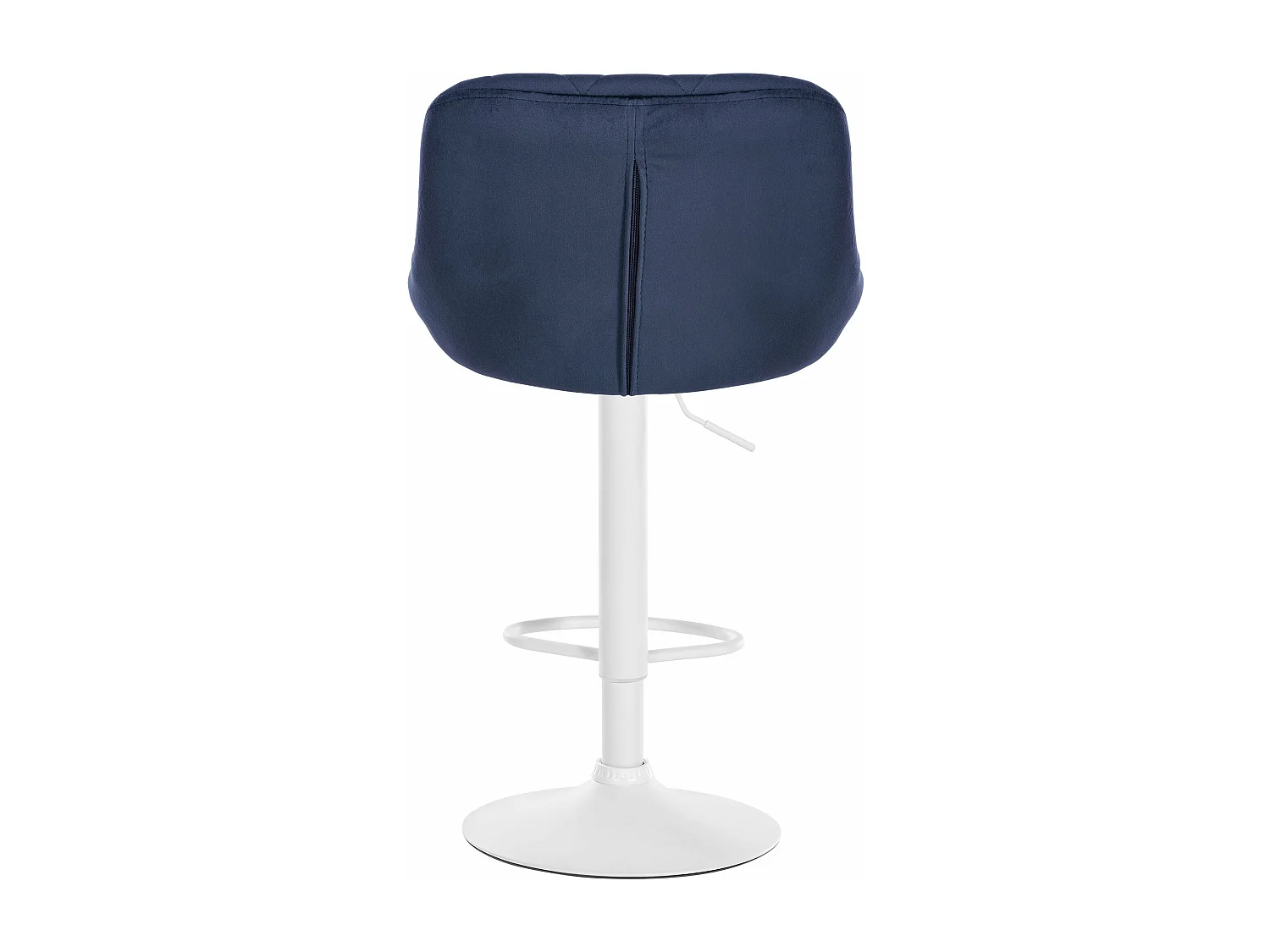 Tabouret de bar - Tissu & Blanc - Bleu - Lazio