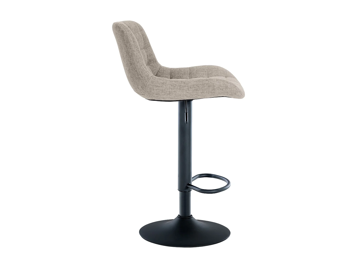 Barhocker - Stoff - taupe - Tover