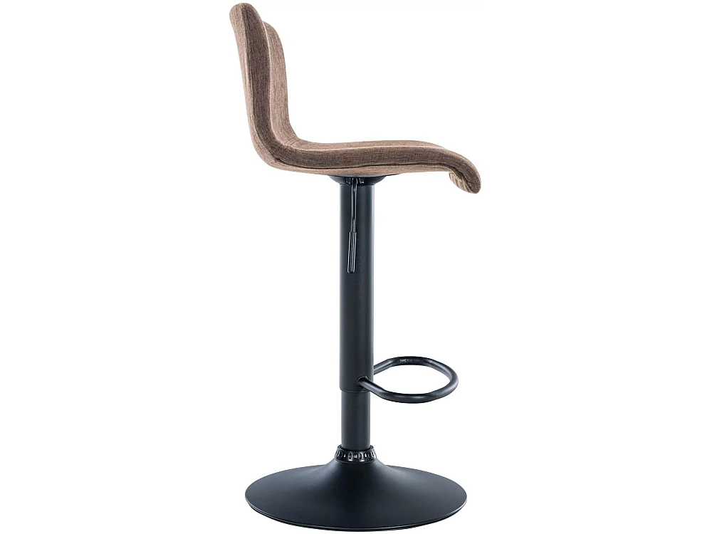 Tabouret de bar - Tissu - Marron - Hoover