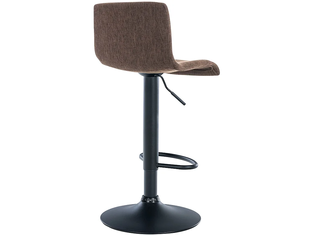 Tabouret de bar - Tissu - Marron - Hoover