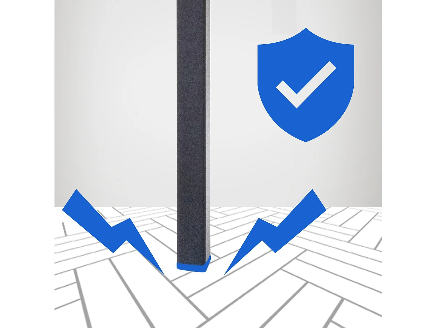 Tabouret de bar - Velours & Noir - Marron - Damaso