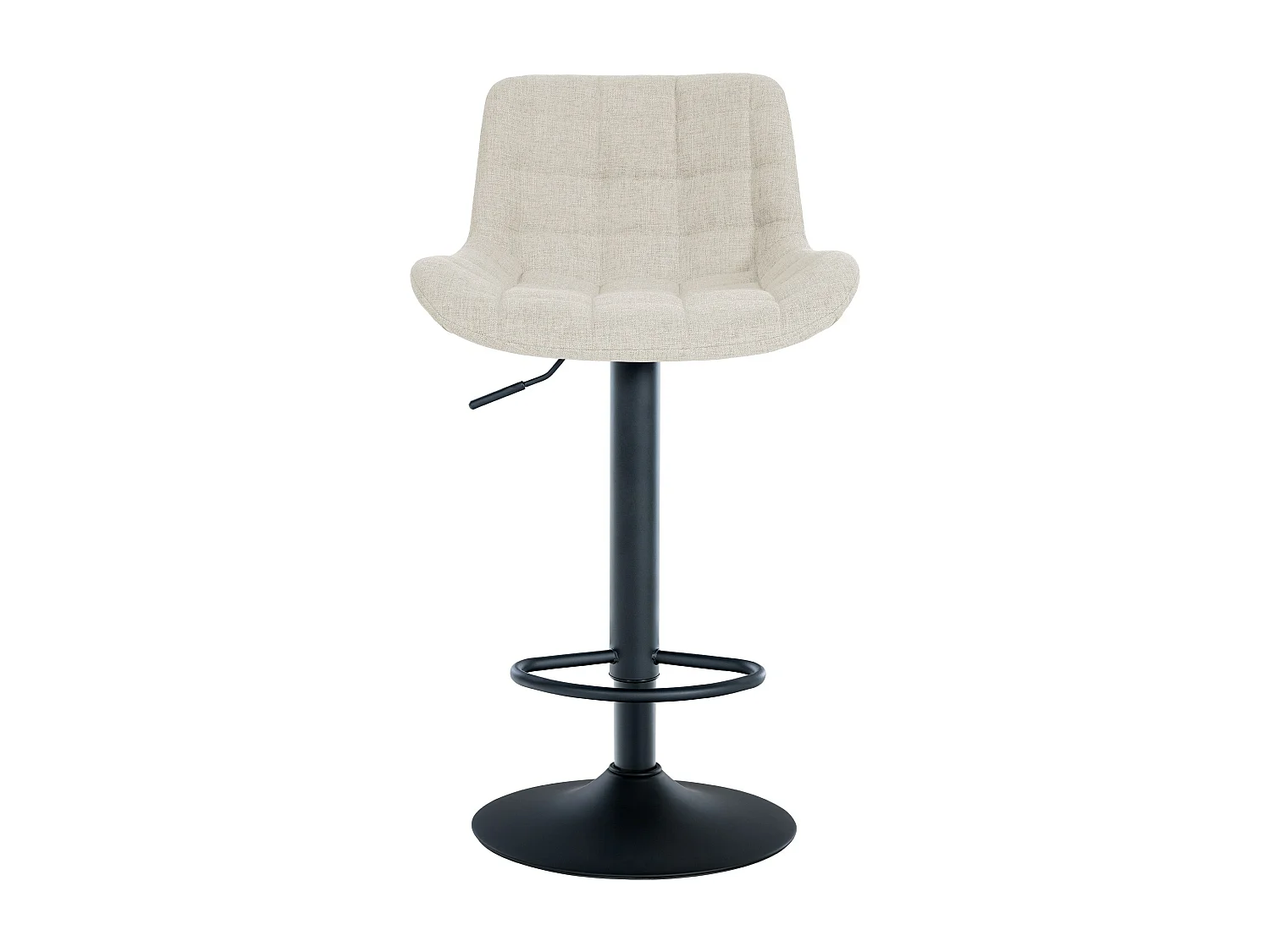 Lot de 2  Tabouret de bar - Tissu - Crème - Tover