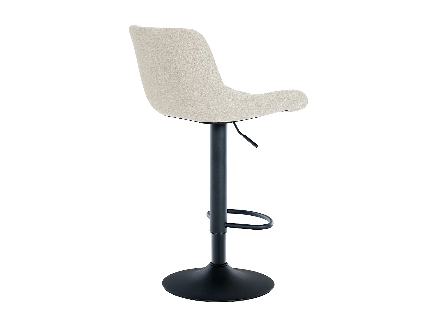 Lot de 2  Tabouret de bar - Tissu - Crème - Tover