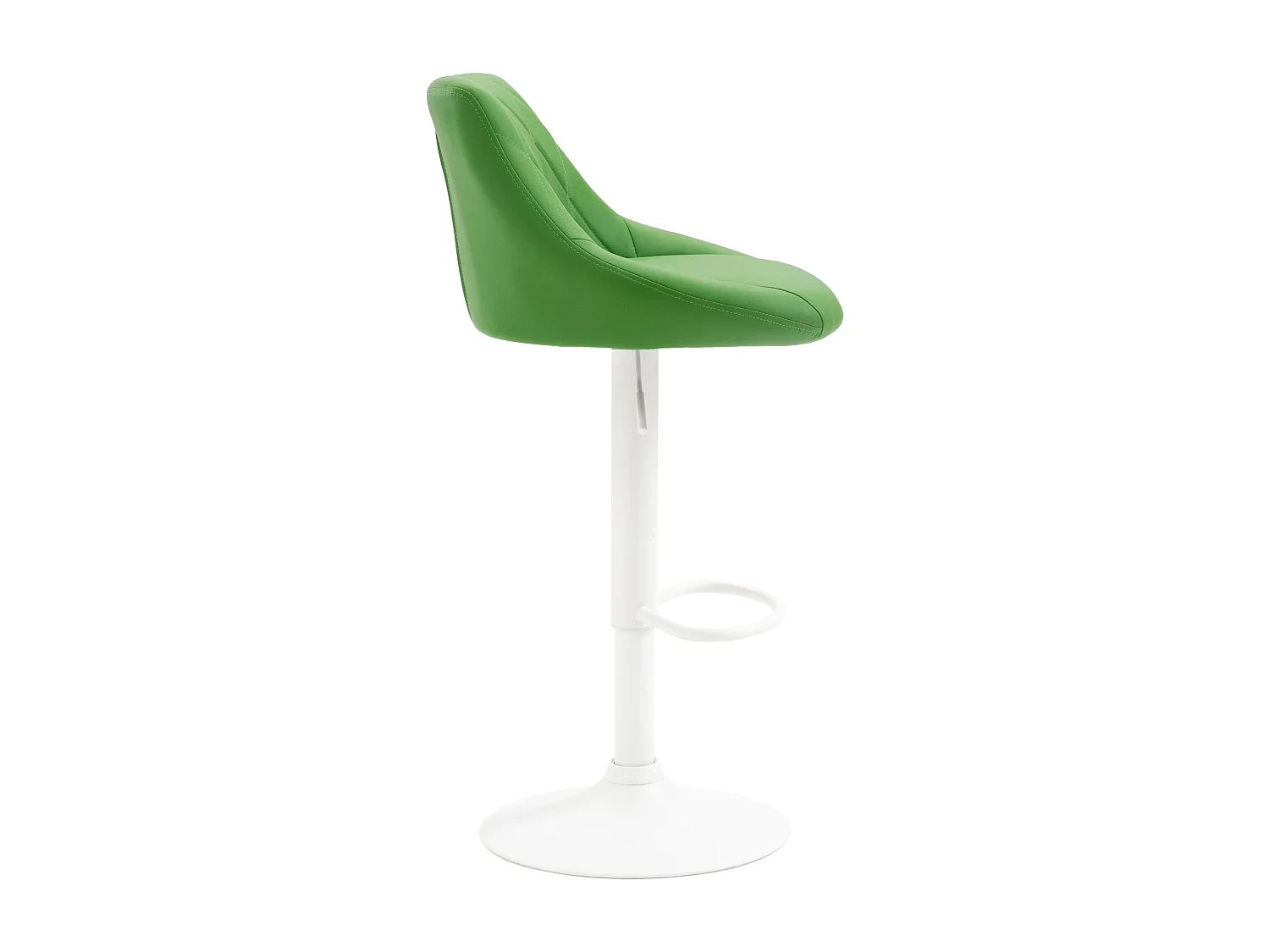Tabouret de bar - Similicuir & Blanc - Vert - Lazio