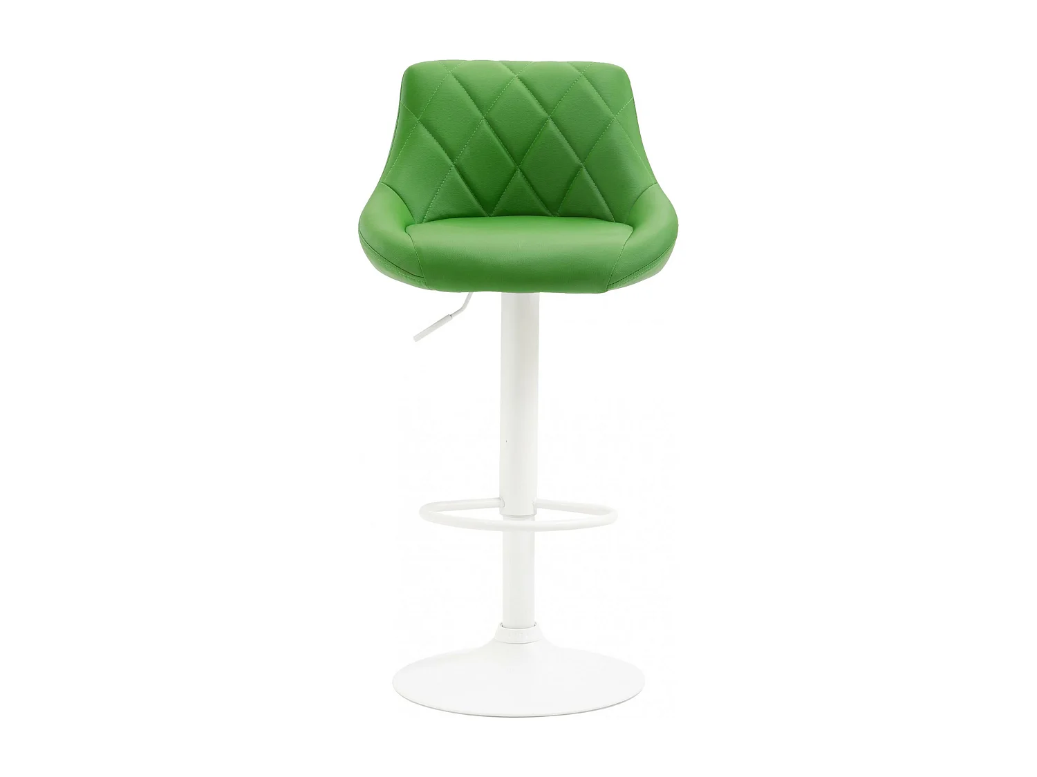 Tabouret de bar - Similicuir & Blanc - Vert - Lazio