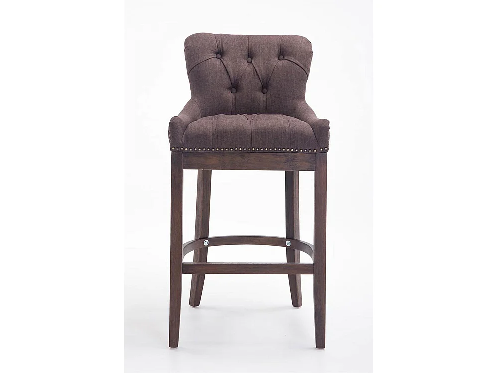 Lot de 2  Tabouret de bar - Tissu & Antique - Marron - Lakewood