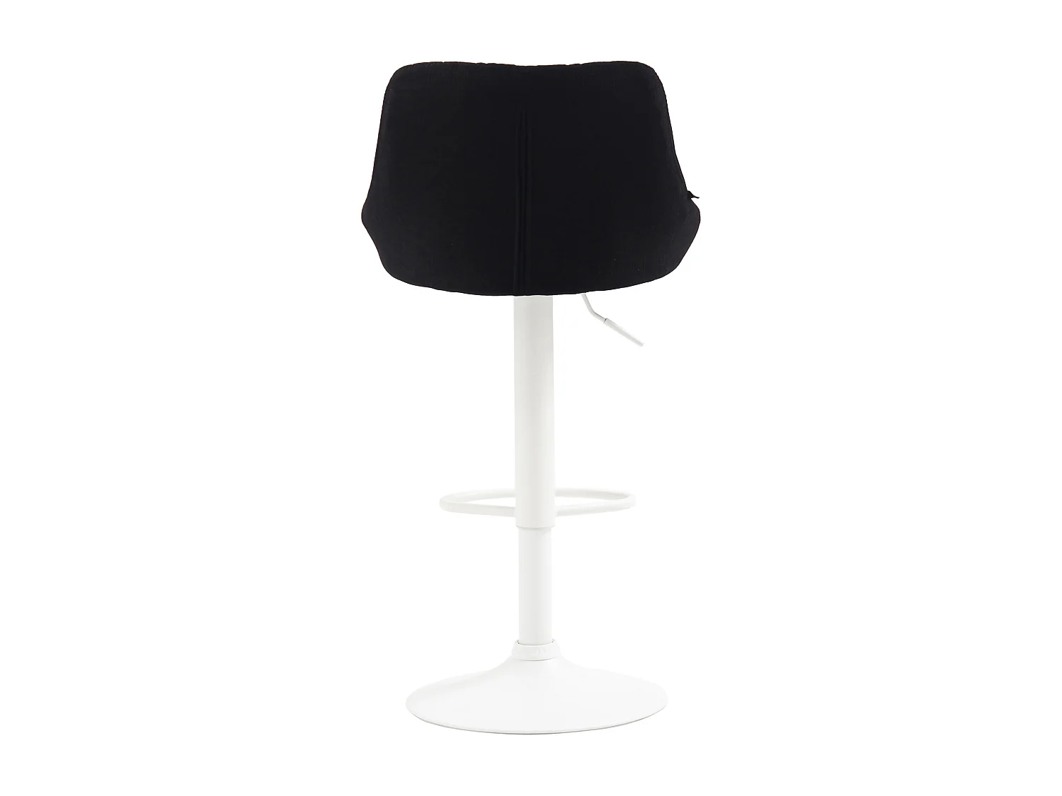 Tabouret de bar - Tissu & Blanc - Noir - Lazio