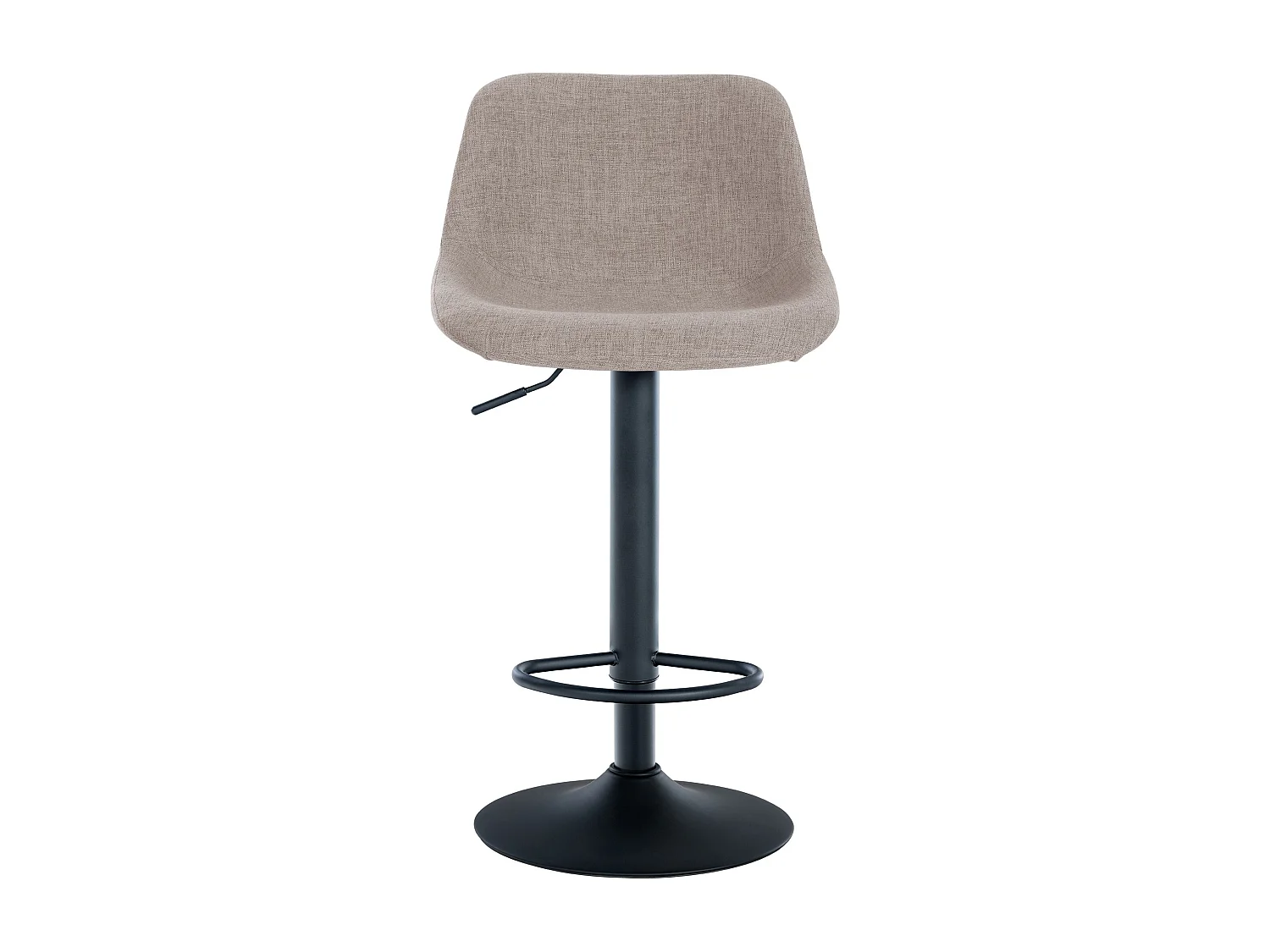 Lot de 2  Tabouret de bar - Tissu - Taupe - Loft