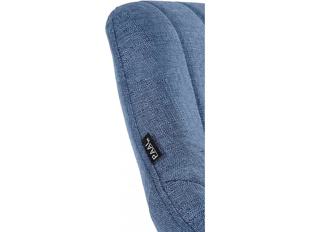 Tabouret de bar - Tissu & Blanc - Bleu - Milet