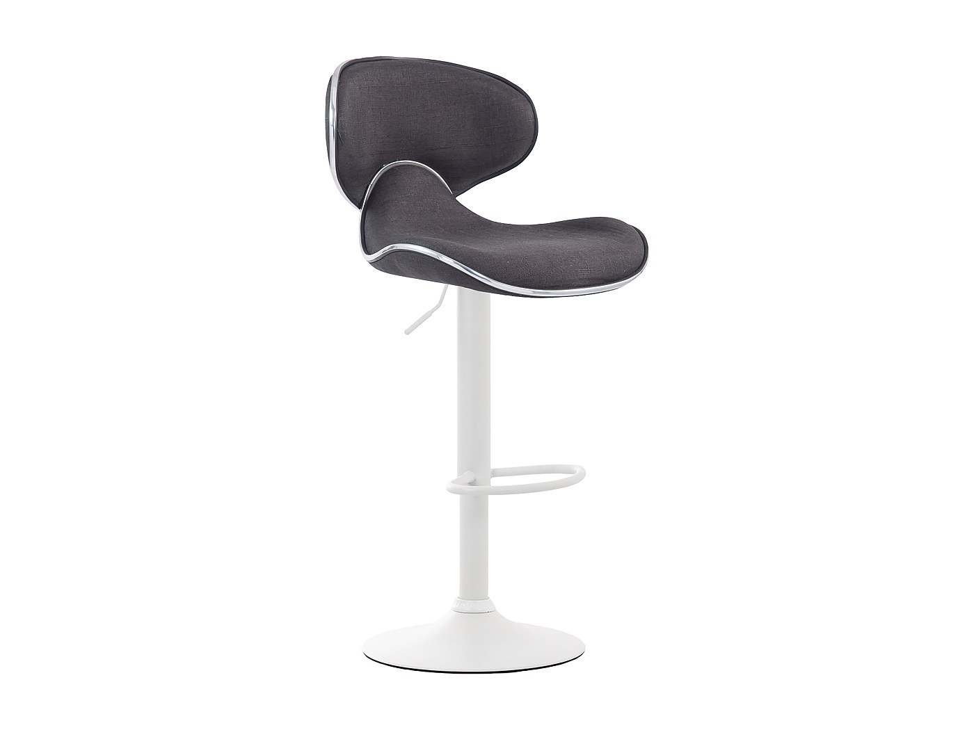 Sgabello In Polipropilene Grigio Scuro Con Struttura In Metallo - AGE 2 Pezzi 87224403 - 5