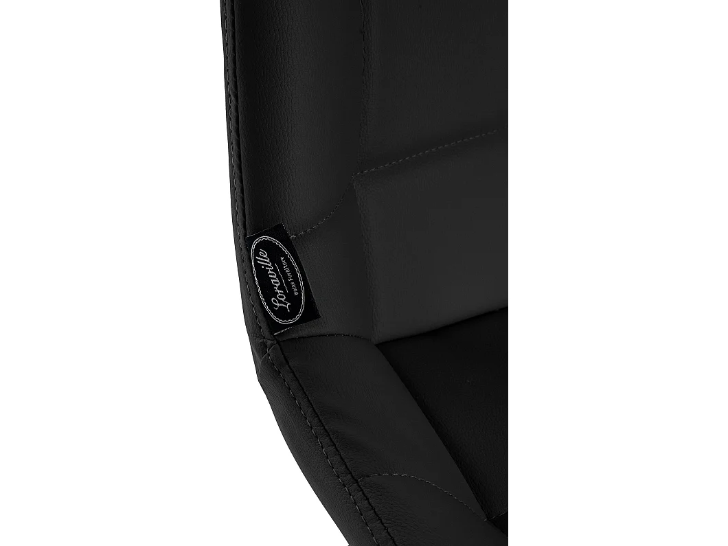 Tabouret de bar - Similicuir & Métal - Noir - Weston