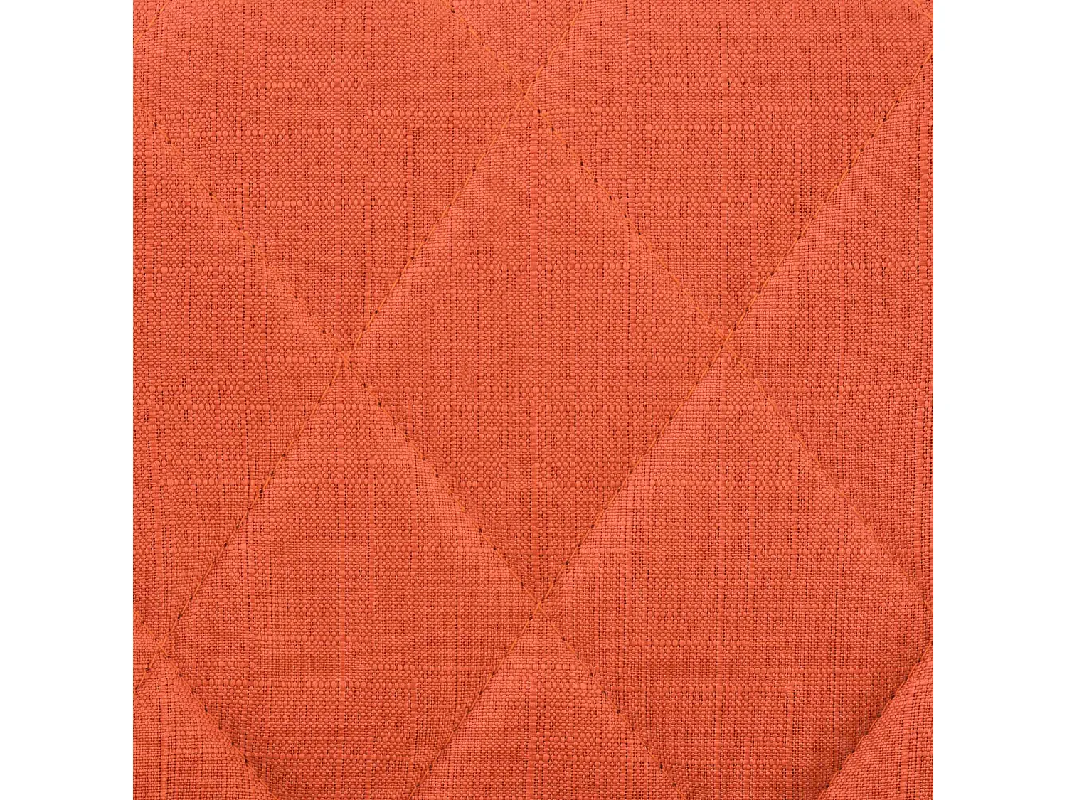 Tabouret de bar - Tissu & Blanc - Orange - Lazio