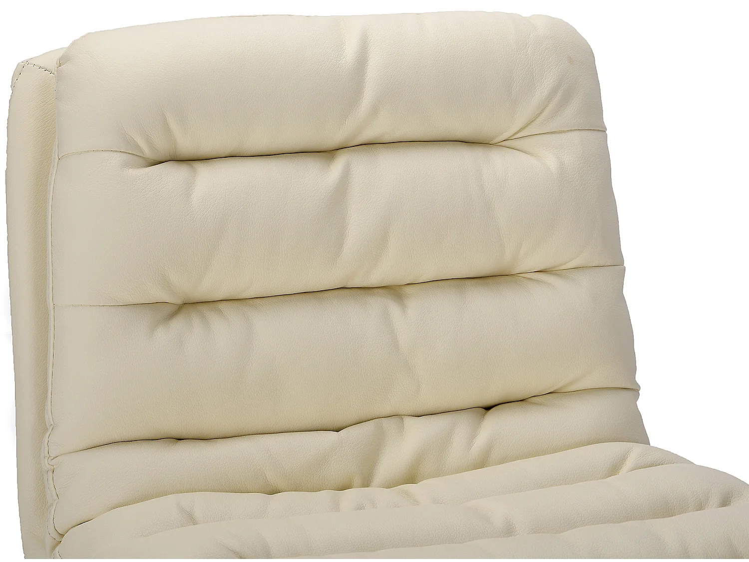 Tabouret de bar - Similicuir & Métal - Crème - Dundalk