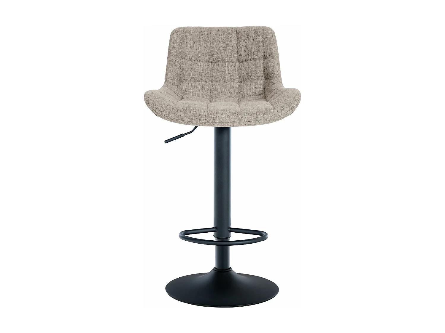 Set De 2  Taburete de bar - Tela - Gris topo - Tover