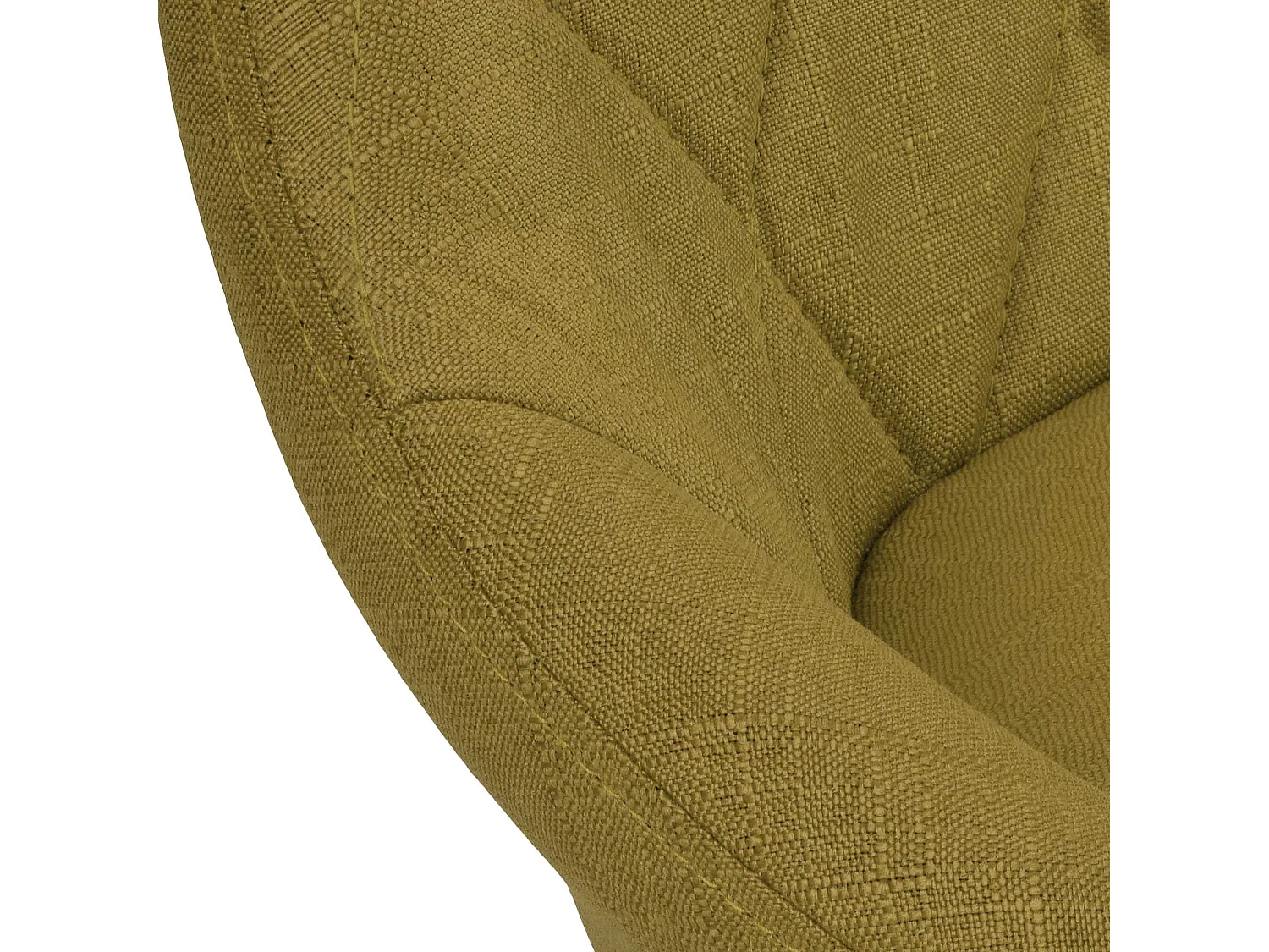 Tabouret de bar - Tissu & Blanc - Vert - Lazio