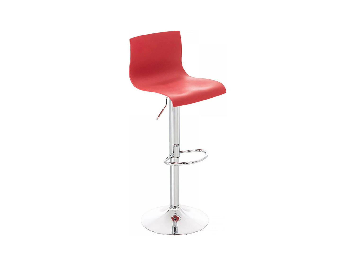 Tabouret de bar - Plastique - Rouge - Hoover