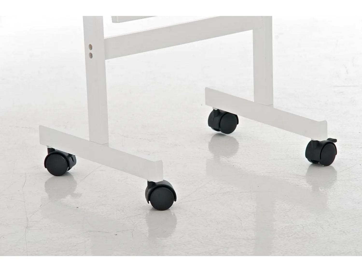 Miroir sur pieds - Bois - Blanc - Yolanda