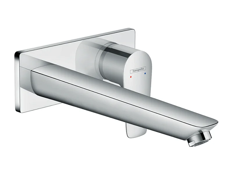 Mitigeur lavabo mural HANSGROHE Talis E 225 mm + bonde à écoulement libre Chromé