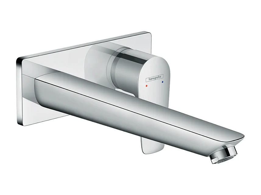 Mitigeur lavabo mural HANSGROHE Talis E 225 mm + bonde à écoulement libre Chromé