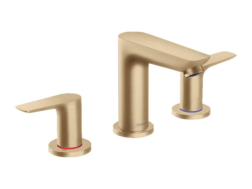 HANSGROHE Mélangeur lavabo Talis E 150, 3 trous, avec tirette et vidage bronze brossé