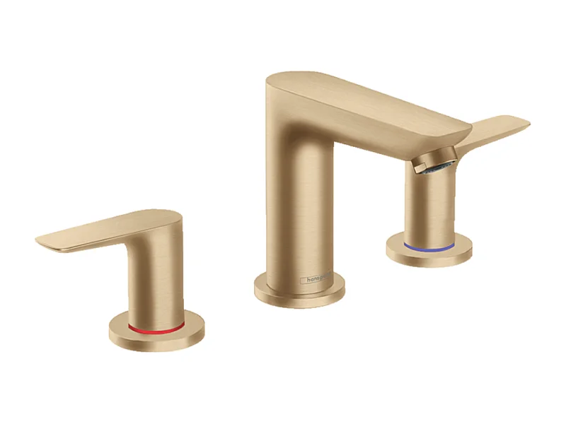 HANSGROHE Mélangeur lavabo Talis E 150, 3 trous, avec tirette et vidage bronze brossé