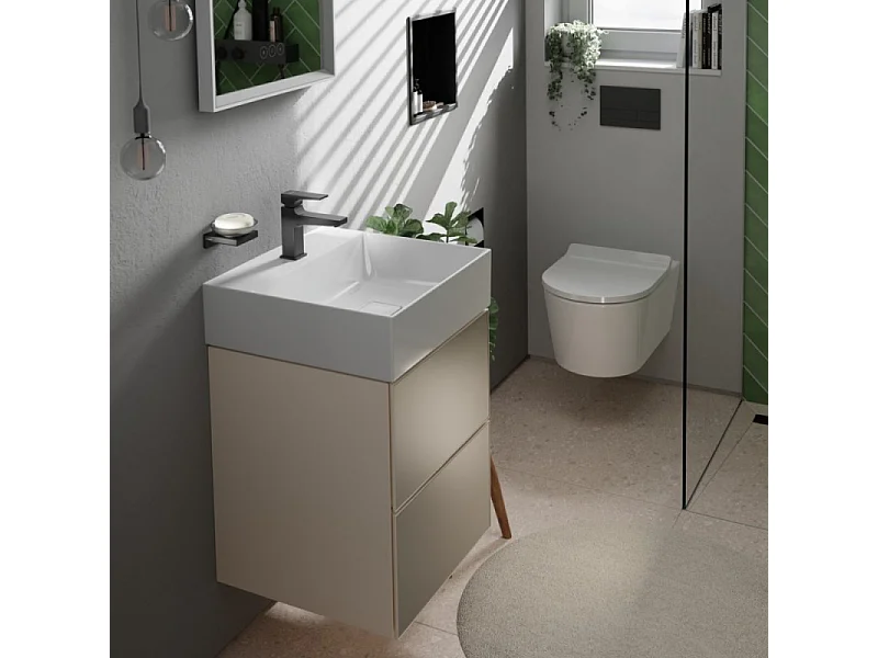 HANSGROHE Mitigeur lavabo Metropol 100 poignée manette bec court, bonde Push-Open noir mat