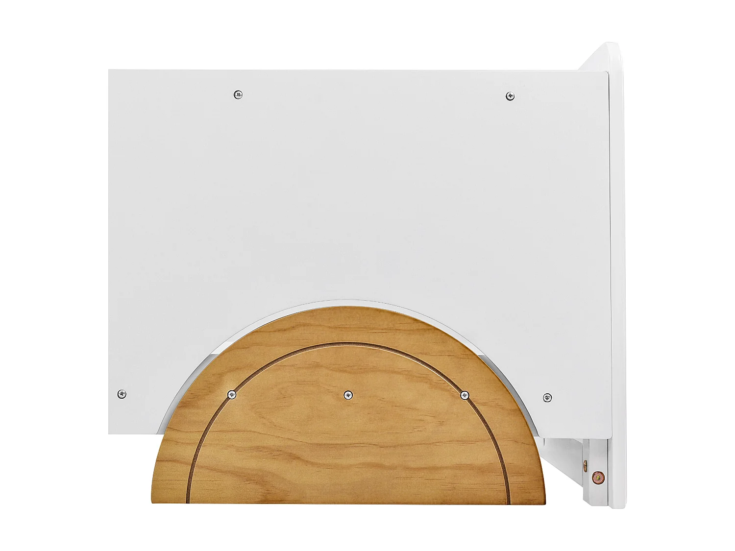 Lit cabane 90x200 cm lit enfant avec roulettes- cadre de lit en bois de pin - Blanc - sans matelas